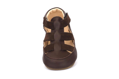 Obex Helis Kinder Breite Hausschuhe - Braun